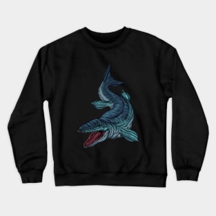 Drawing of a Mosasaurus Crewneck Sweatshirt